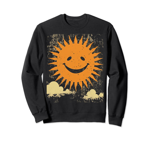 Sun Boho Groovy Sunshine Grunge 9 Sweatshirt - Minimalist Print Men Women - T-Shirt, Sweatshirt, Hoodie