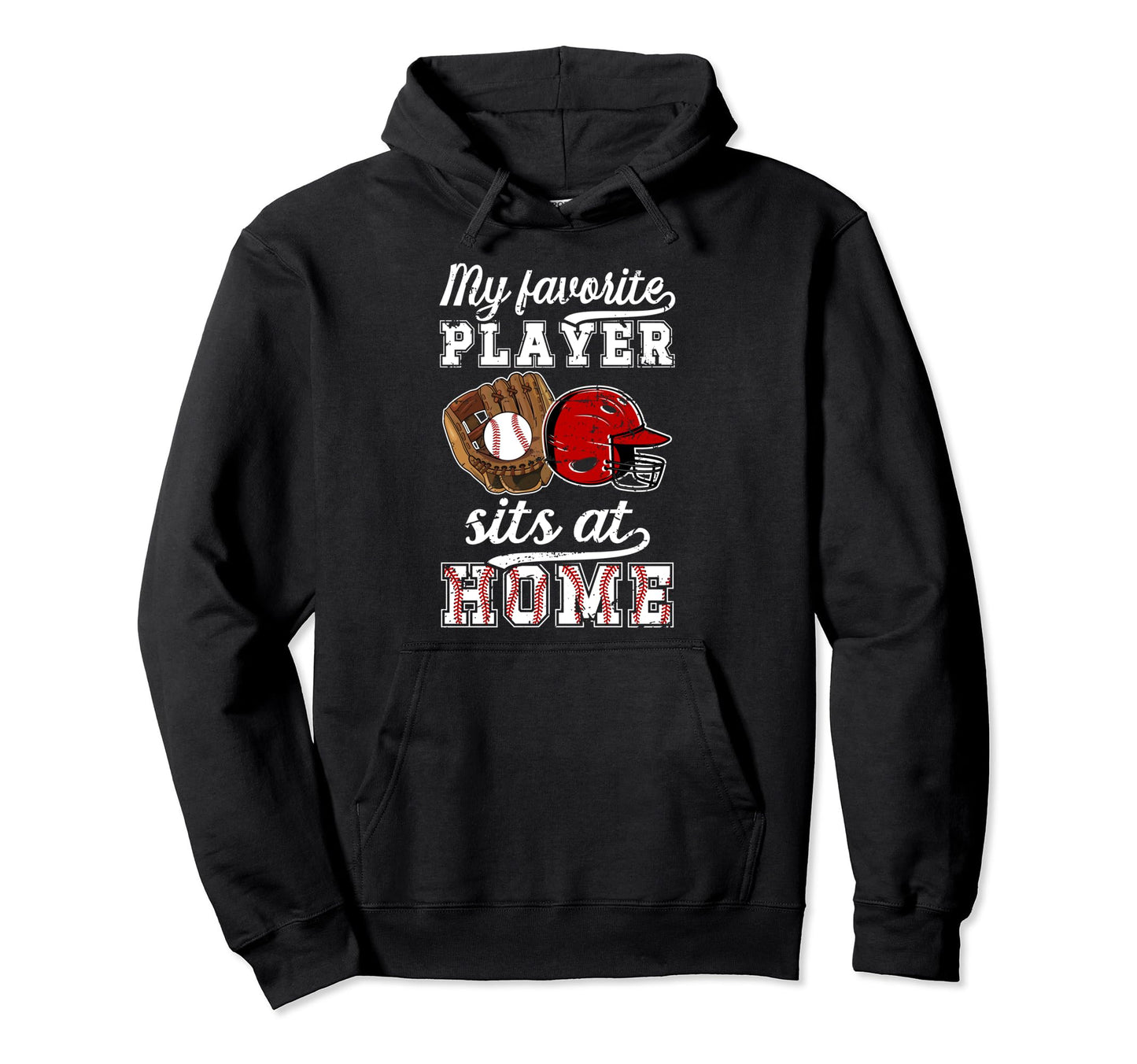 Home Baseball Catcher Aunt Hoodie - Casual Everyday Wear for Adults - T-Shirt, Sweatshirt, Hoodie