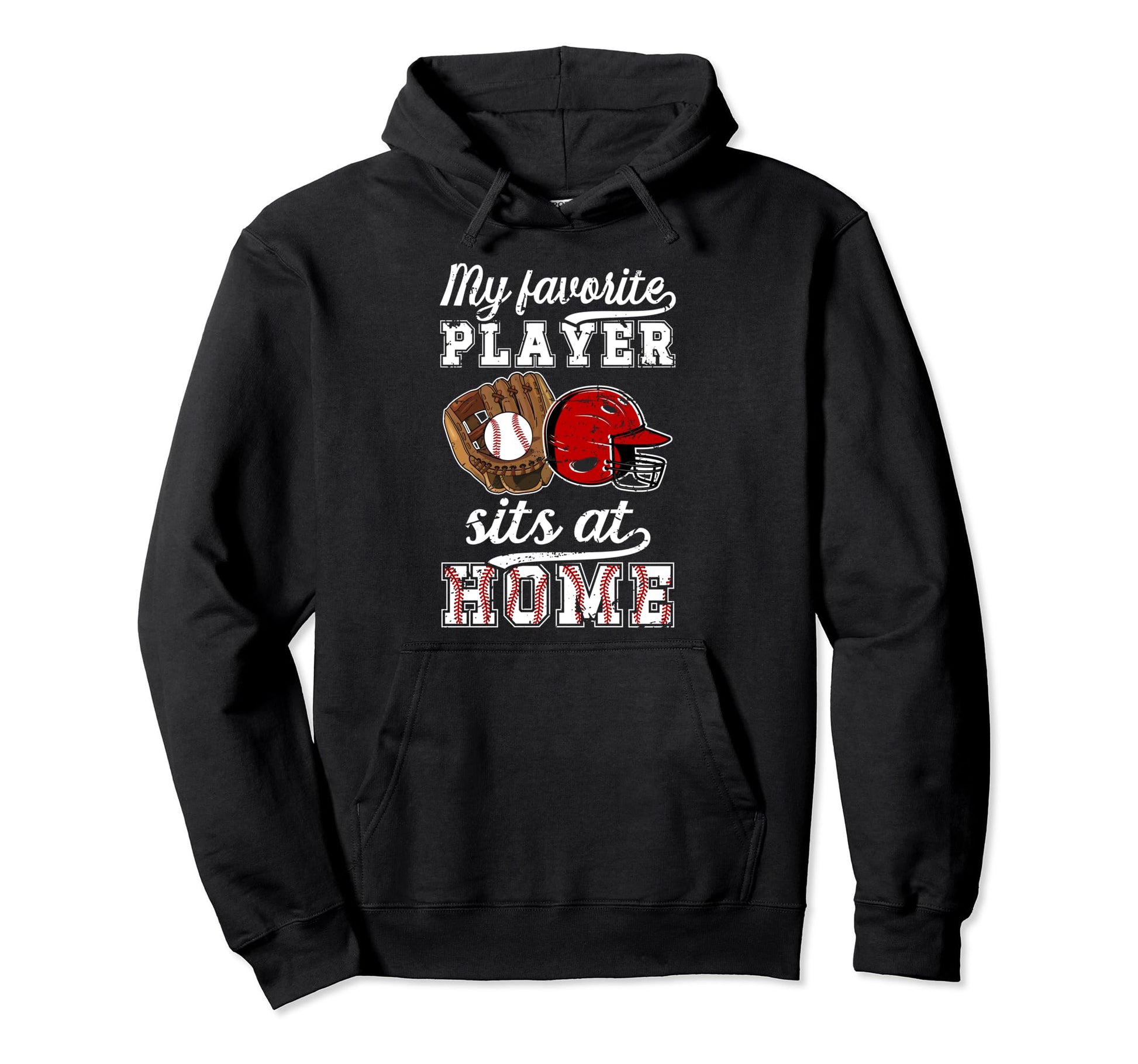 Home Baseball Catcher Aunt Hoodie - Casual Everyday Wear for Adults - T-Shirt, Sweatshirt, Hoodie