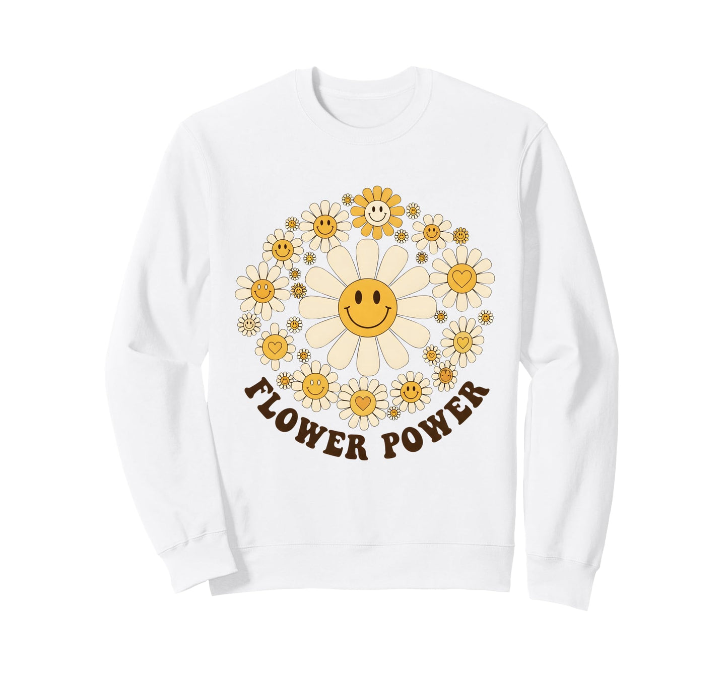 Flower Power Daisy Floral Gifts And Sweatshirt - Unique Graphic Men Women - T-Shirt, Sweatshirt, Hoodie
