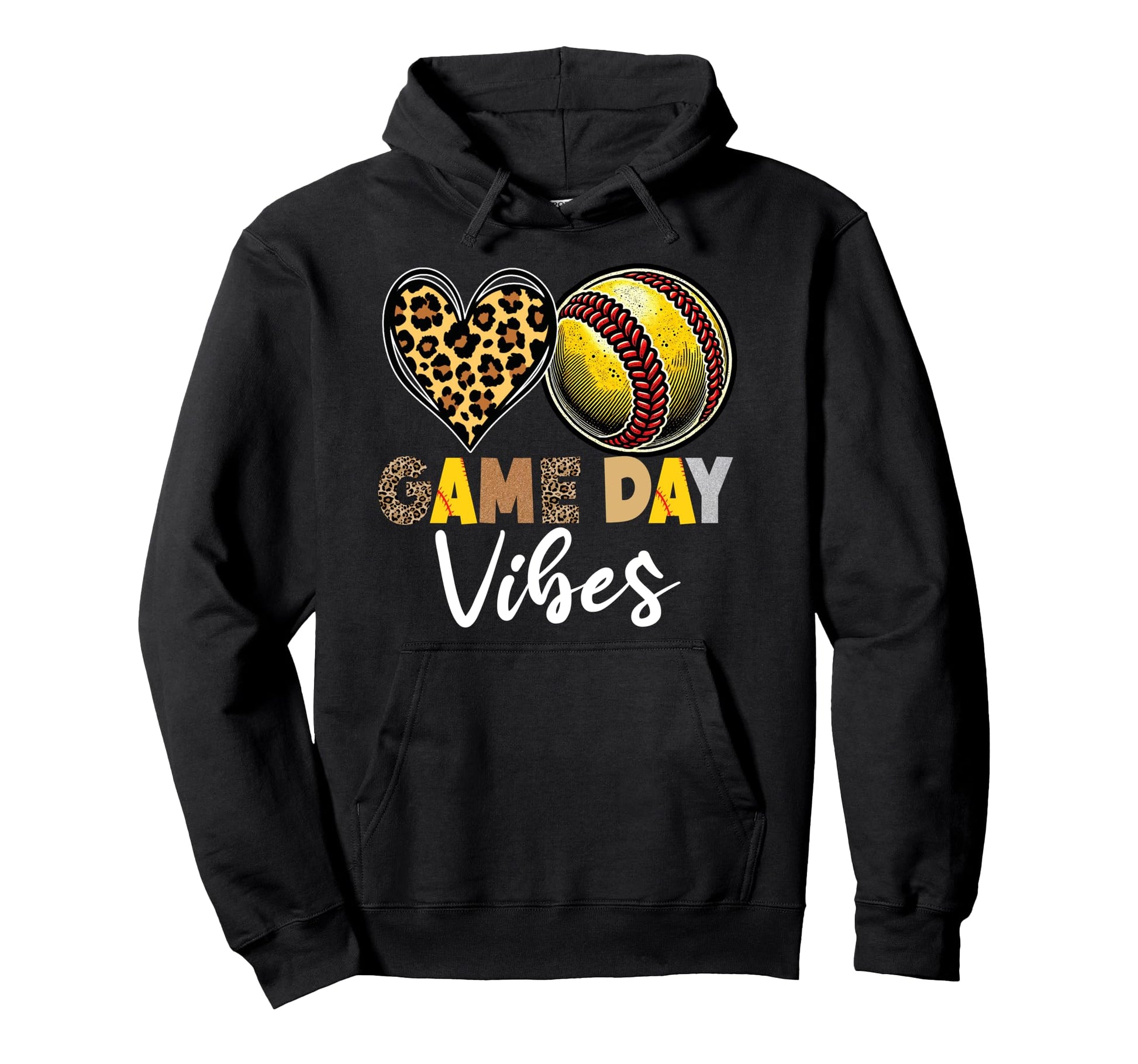 Game Day Vibes Softball Mom Softball Hoodie - Streetwear Style Men Women - T-Shirt, Sweatshirt, Hoodie