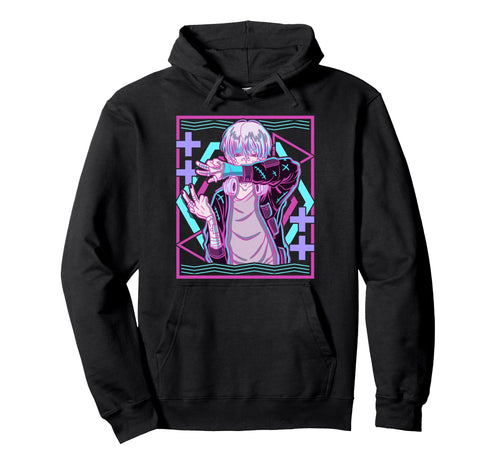 Kawaii Pastel Goth Male Goth Anime Hoodie - Streetwear Style for Adults - T-Shirt, Sweatshirt, Hoodie