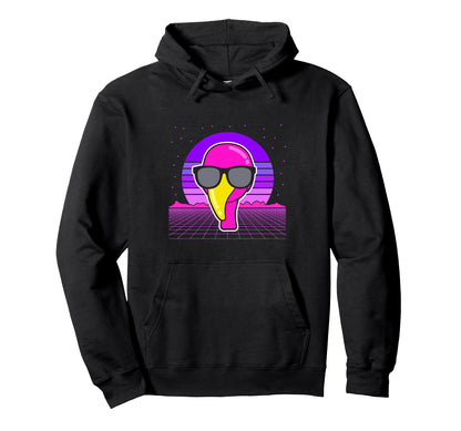 Aesthetic Vaporwave Outfits Flamingo Hoodie - Minimalist Print Unisex - T-Shirt, Sweatshirt, Hoodie