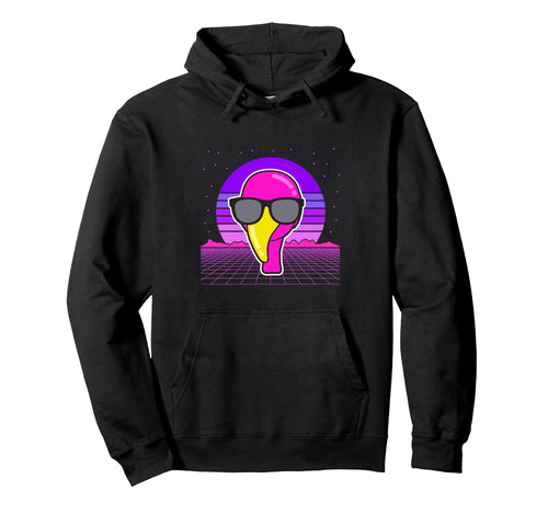 Aesthetic Vaporwave Outfits Flamingo Hoodie - Minimalist Print Unisex - T-Shirt, Sweatshirt, Hoodie