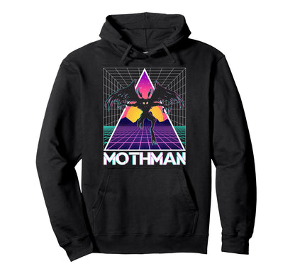 Vaporwave Aesthetic Mothman Hoodie - Fun Novelty Design for Adults - T-Shirt, Sweatshirt, Hoodie