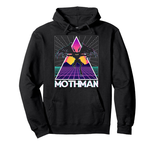 Vaporwave Aesthetic Mothman Hoodie - Fun Novelty Design for Adults - T-Shirt, Sweatshirt, Hoodie