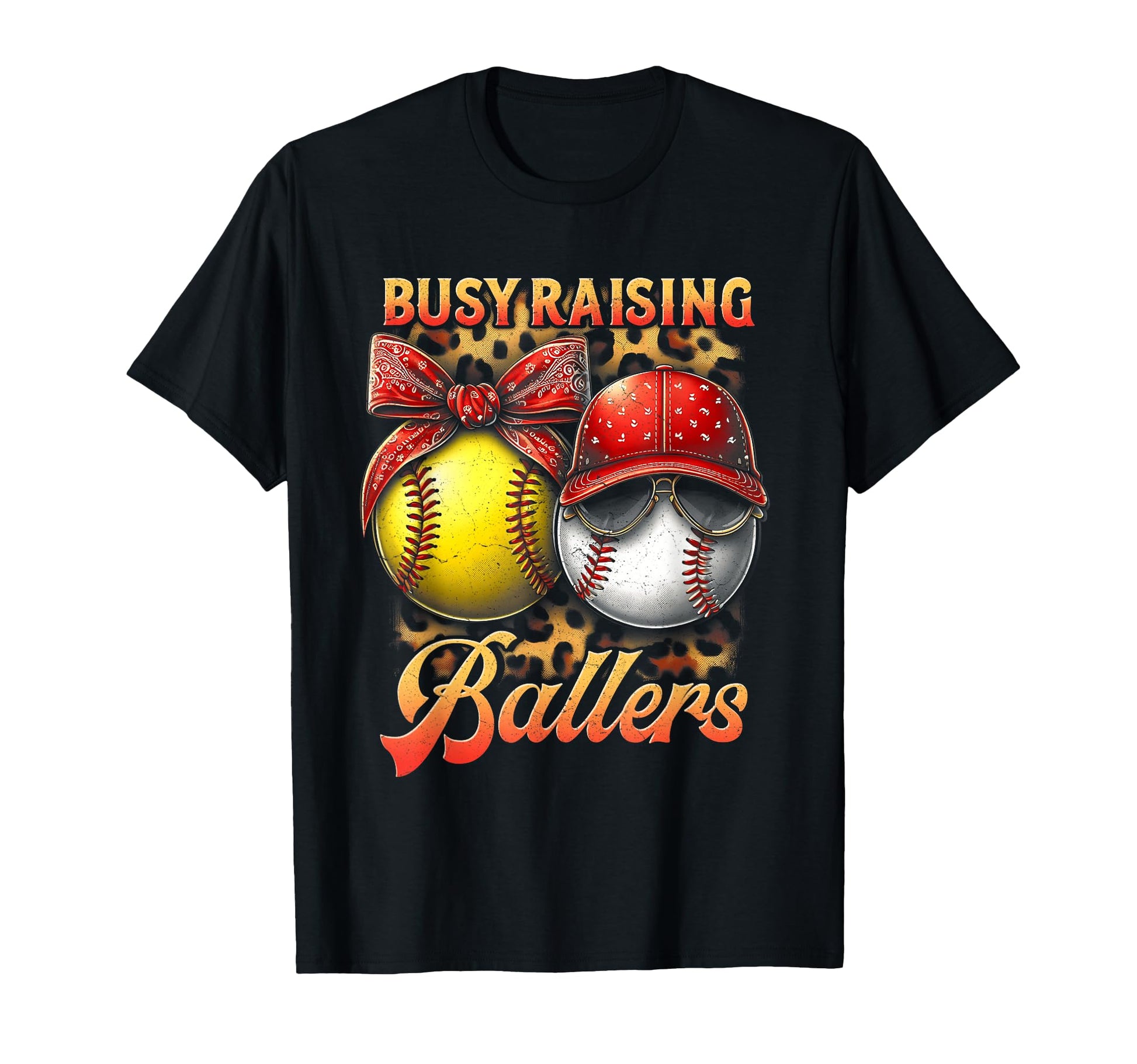 Busy Raising Ballers Softball And T-Shirt - Aesthetic Graphic Men Women - T-Shirt, Sweatshirt, Hoodie