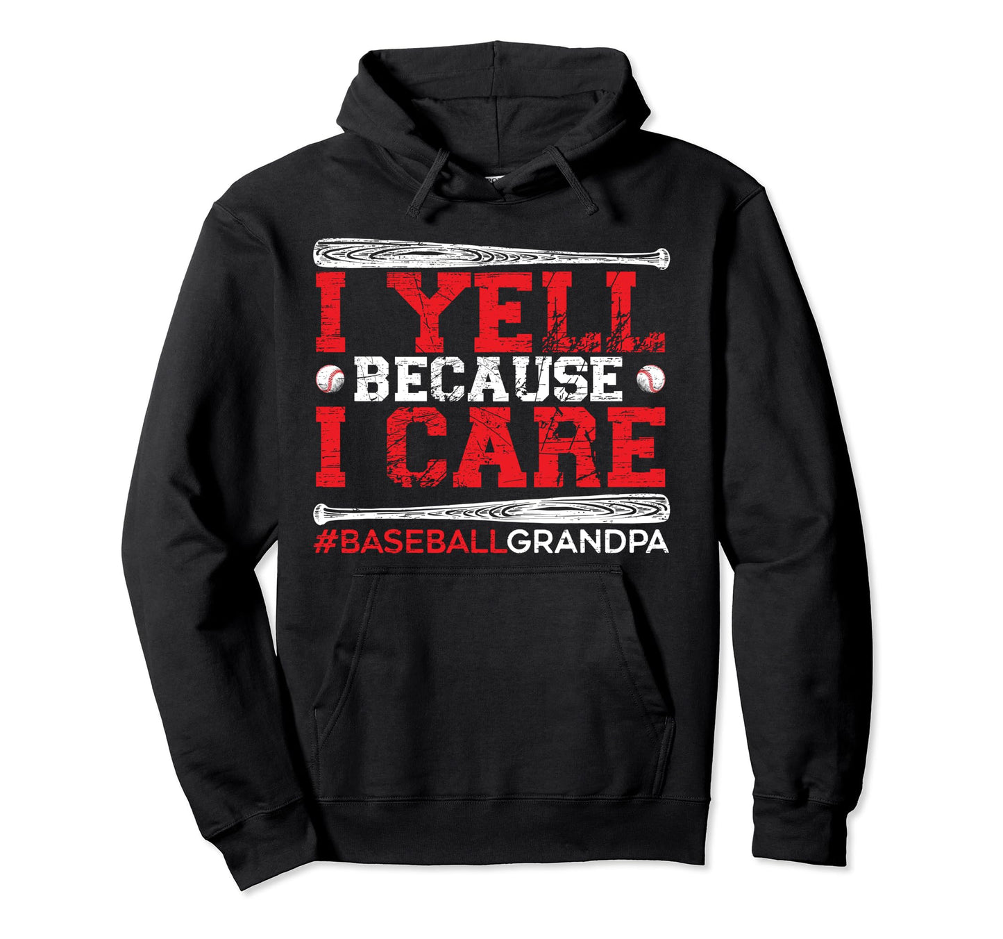 Baseball Grandpa Sports Baseball Hoodie - Minimalist Print for Adults - T-Shirt, Sweatshirt, Hoodie