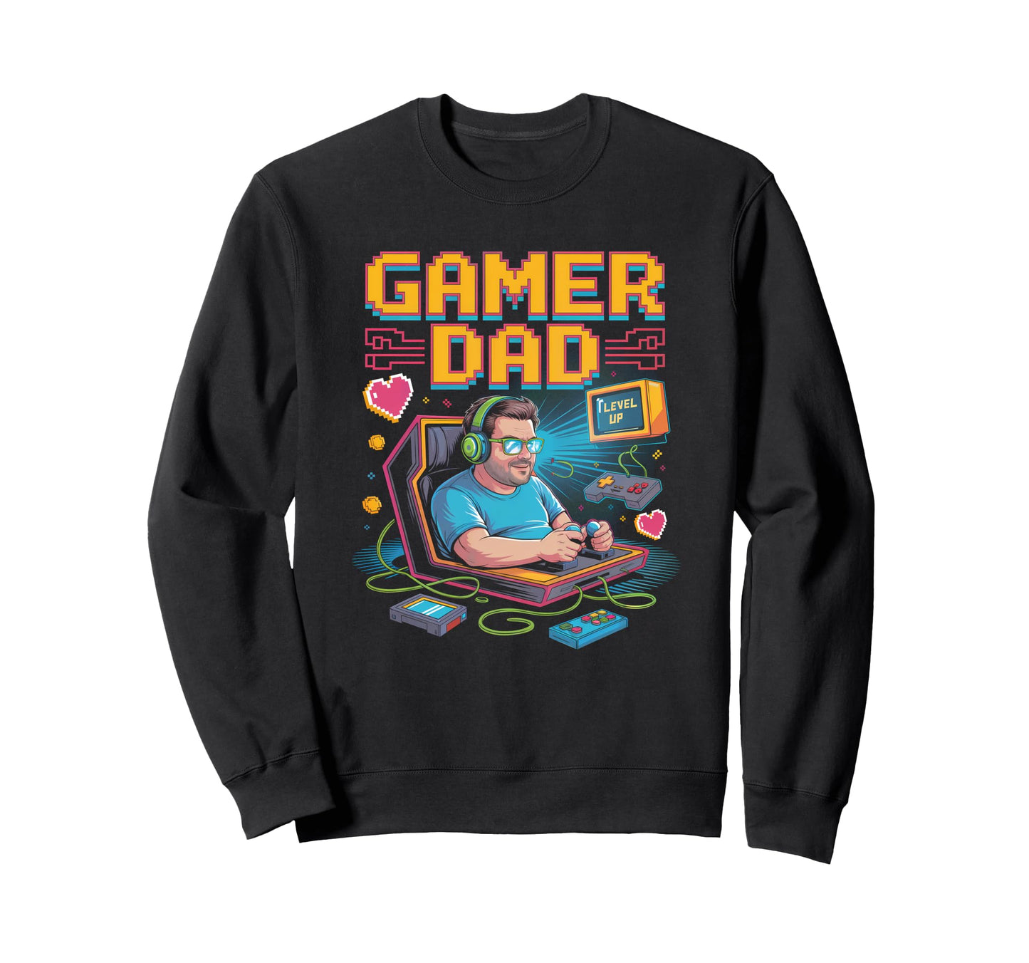 Gaming Lover Dad Gamer Loading Sweatshirt - Streetwear Style Men Women - T-Shirt, Sweatshirt, Hoodie