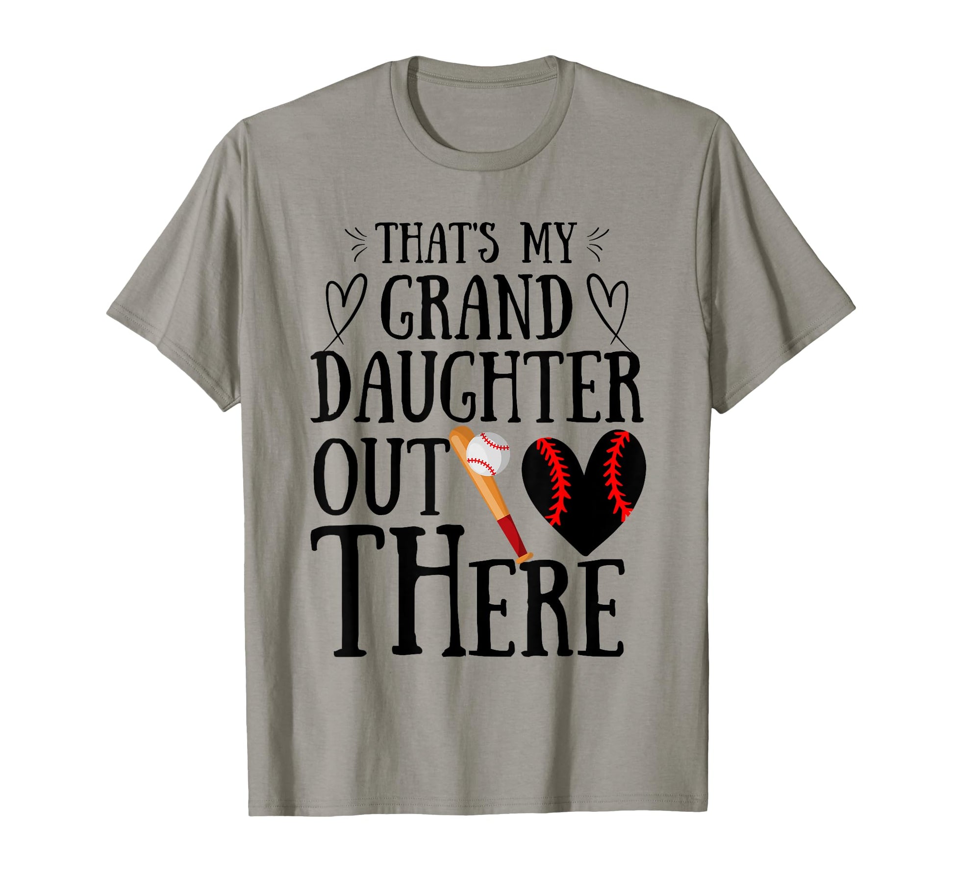 Thats My Granddaughter Out There Baseball T-Shirt - Unique Graphic Unisex - T-Shirt, Sweatshirt, Hoodie