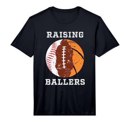 Mens Raising Ballers Basketball T-Shirt - Casual Everyday Wear Men Women - T-Shirt, Sweatshirt, Hoodie