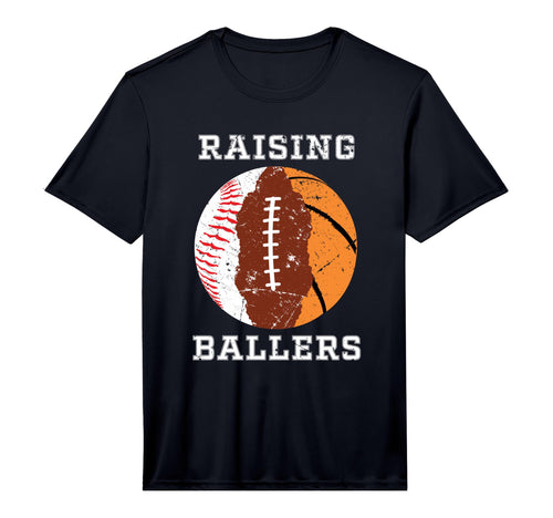 Mens Raising Ballers Basketball T-Shirt - Casual Everyday Wear Men Women - T-Shirt, Sweatshirt, Hoodie