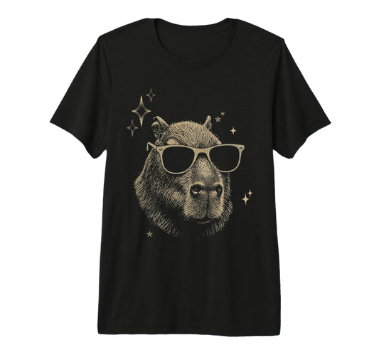 Y2K Capybara Sunglasses 90S 2000S T-Shirt - Custom Art Print for Adults - T-Shirt, Sweatshirt, Hoodie