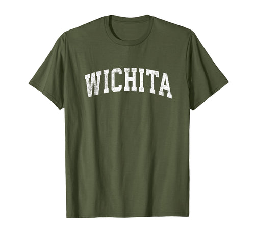 Wichita Kansas Ks Varsity Sports Text T-Shirt - Unique Graphic Men Women - T-Shirt, Sweatshirt, Hoodie