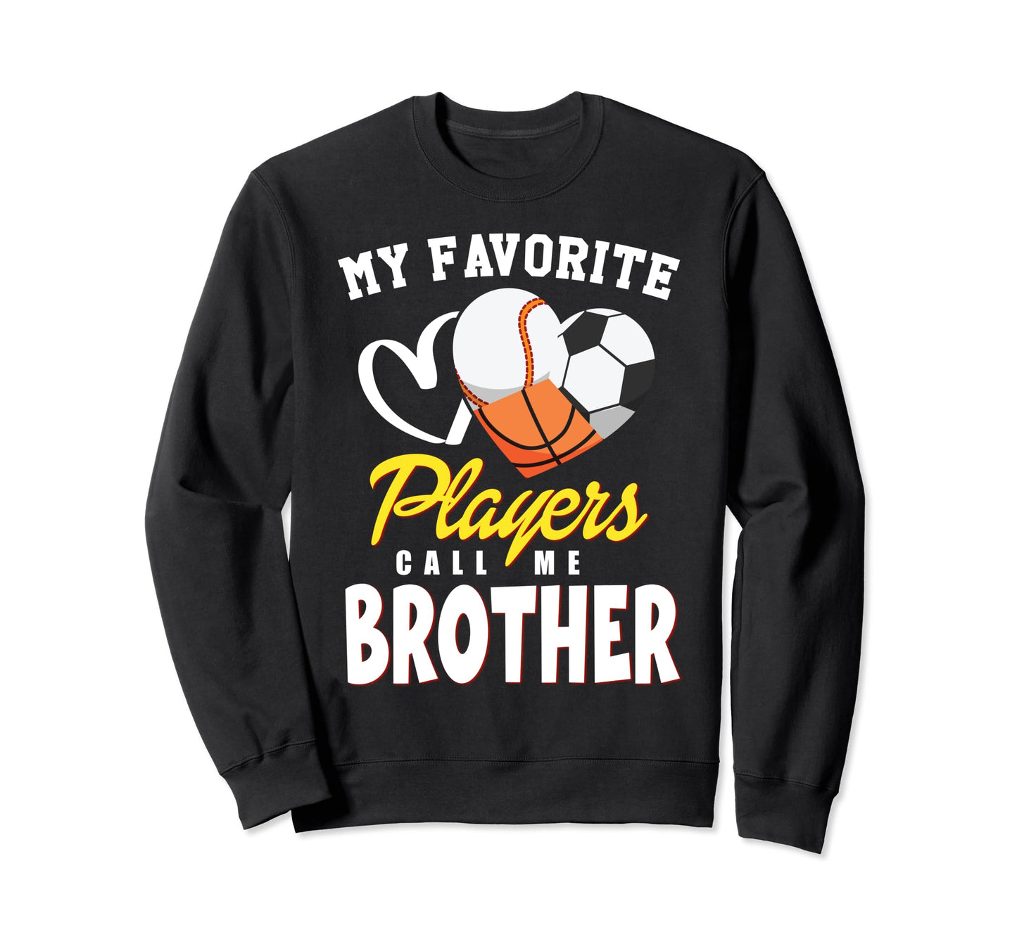 My Favorite Players Baseball Soccer Sweatshirt - Minimalist Print Unisex - T-Shirt, Sweatshirt, Hoodie