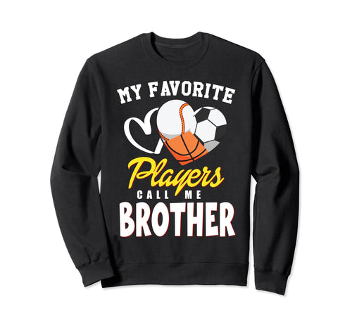 My Favorite Players Baseball Soccer Sweatshirt - Minimalist Print Unisex - T-Shirt, Sweatshirt, Hoodie