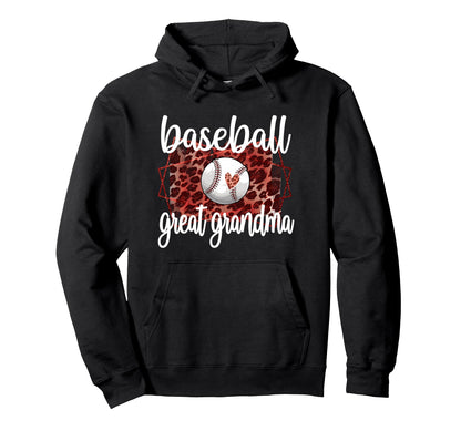 Proud Baseball Great Grandma Baseball Hoodie - Streetwear Style Men Women - T-Shirt, Sweatshirt, Hoodie