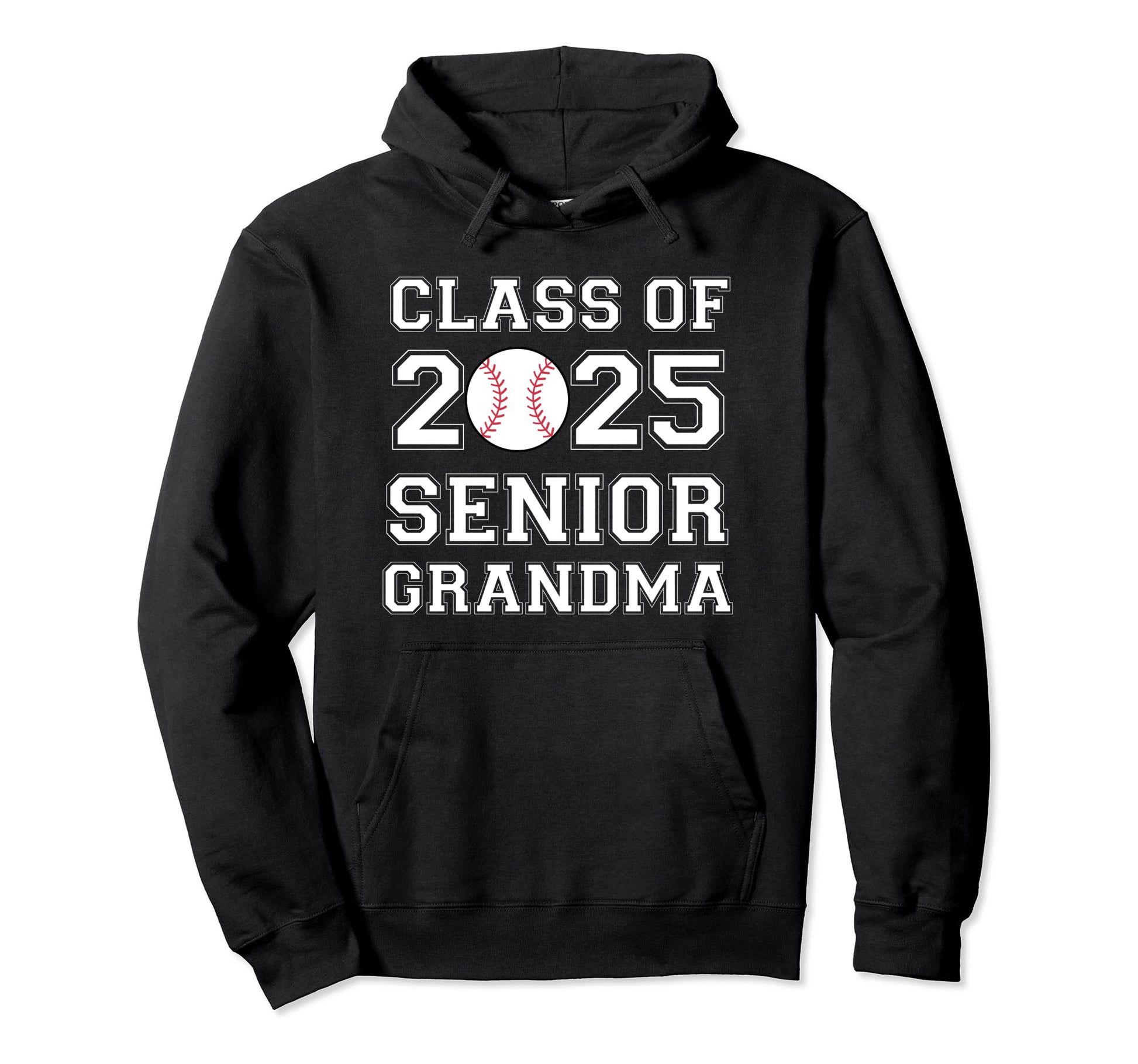 Class 2025 Baseball Grandma Senior Hoodie - Streetwear Style for Adults - T-Shirt, Sweatshirt, Hoodie