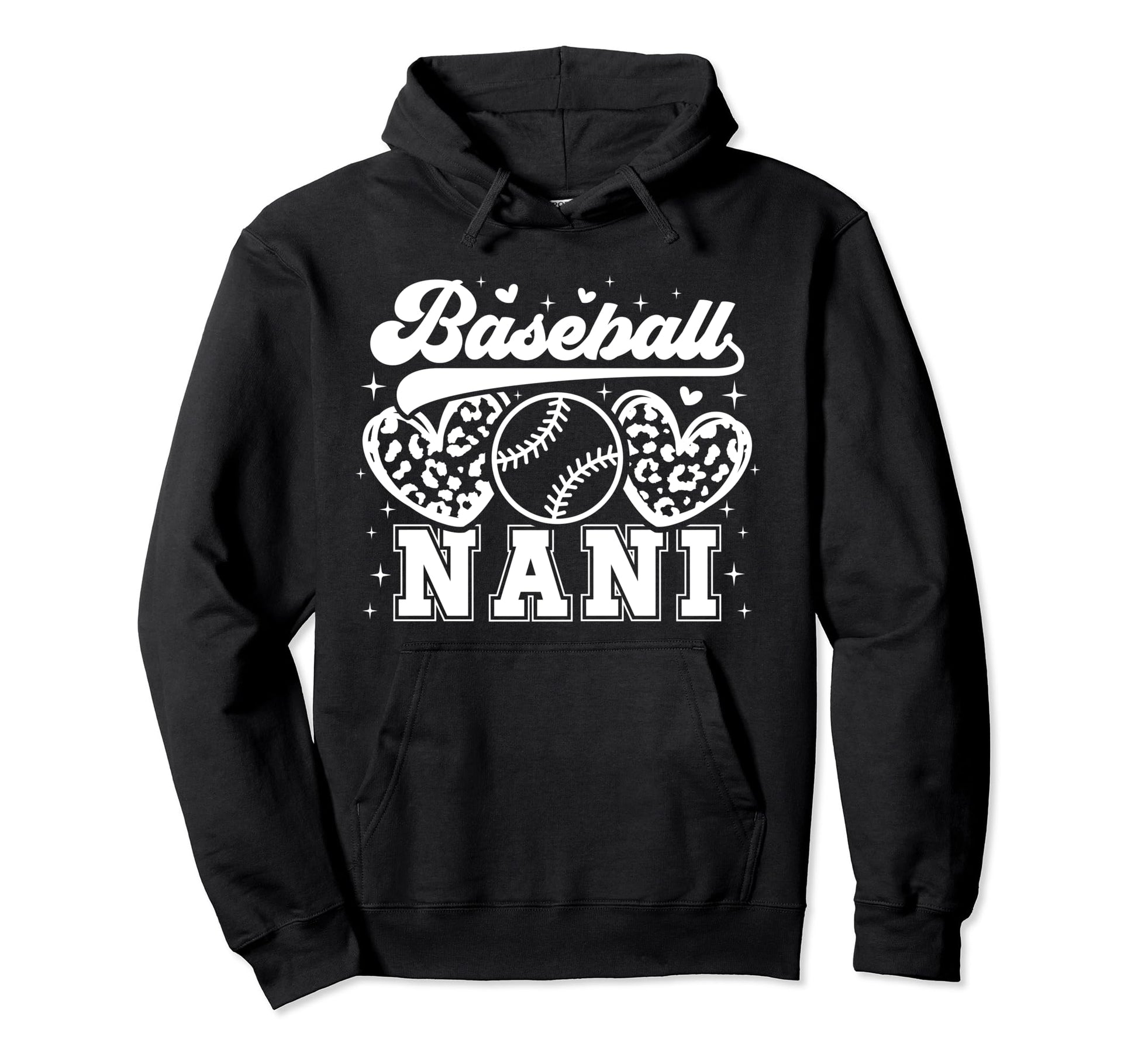 Baseball Nani Grandma Nani Baseball Hoodie - Custom Art Print for Adults - T-Shirt, Sweatshirt, Hoodie
