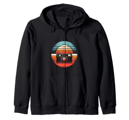 Camera Sunset T-Shirt - Aesthetic Graphic Men Women - T-Shirt, Sweatshirt, Hoodie