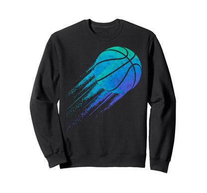 Basketball Ball Basketball Sweatshirt - Fun Novelty Design for Adults - T-Shirt, Sweatshirt, Hoodie