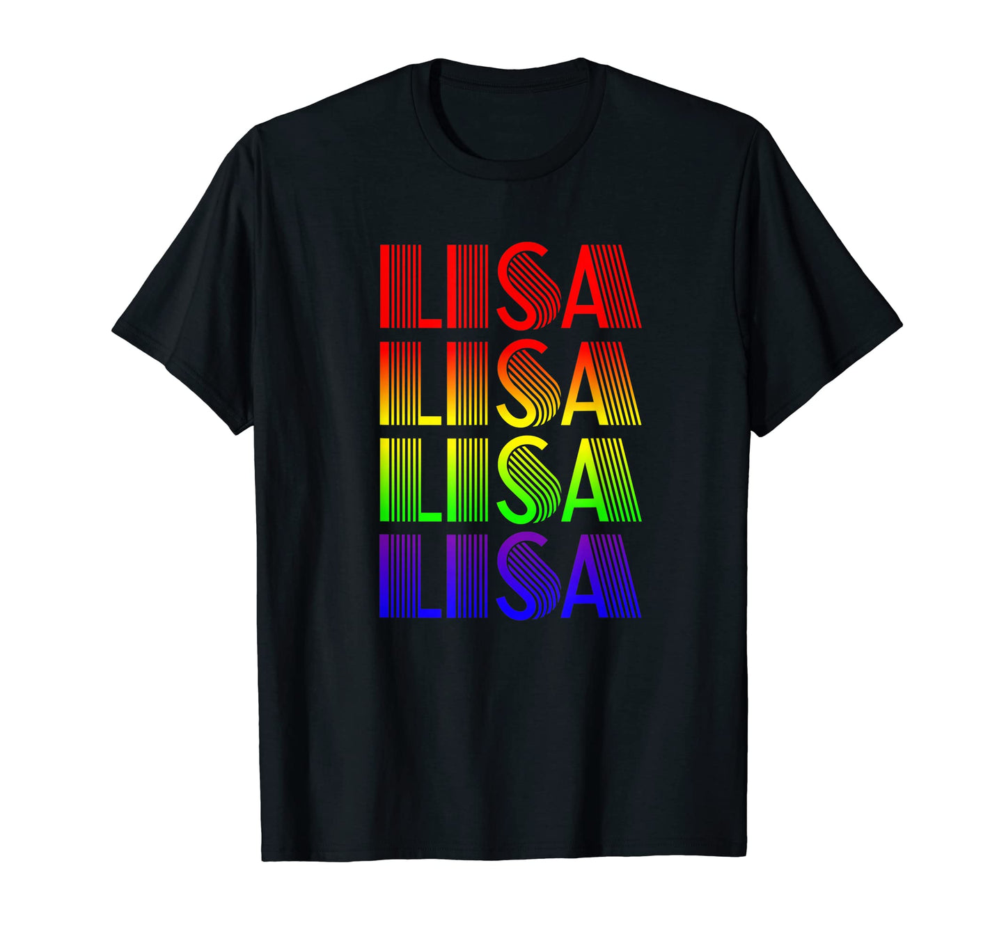 Lisa Rainbow Gift 1980S T-Shirt - Unique Graphic Unisex - T-Shirt, Sweatshirt, Hoodie