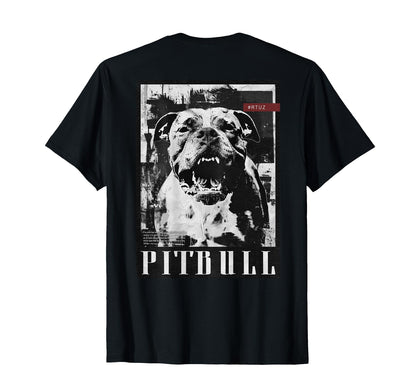 Back Y2K Streetwear Dog Pit Bull T-Shirt - Trendy Graphic Men Women - T-Shirt, Sweatshirt, Hoodie