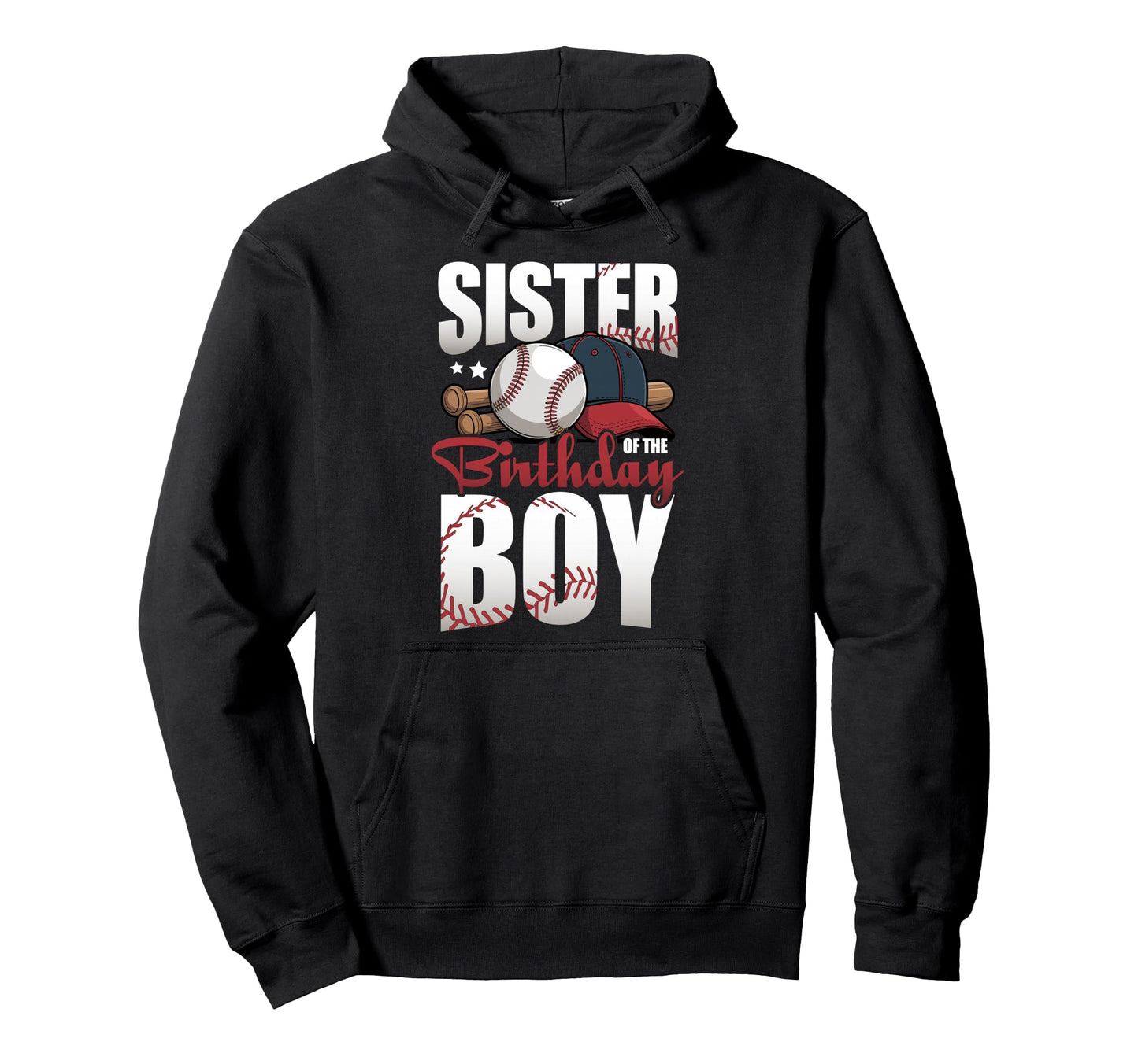 Sister Birthday Matching Baseball Birthday Hoodie - Custom Art Print Unisex - T-Shirt, Sweatshirt, Hoodie