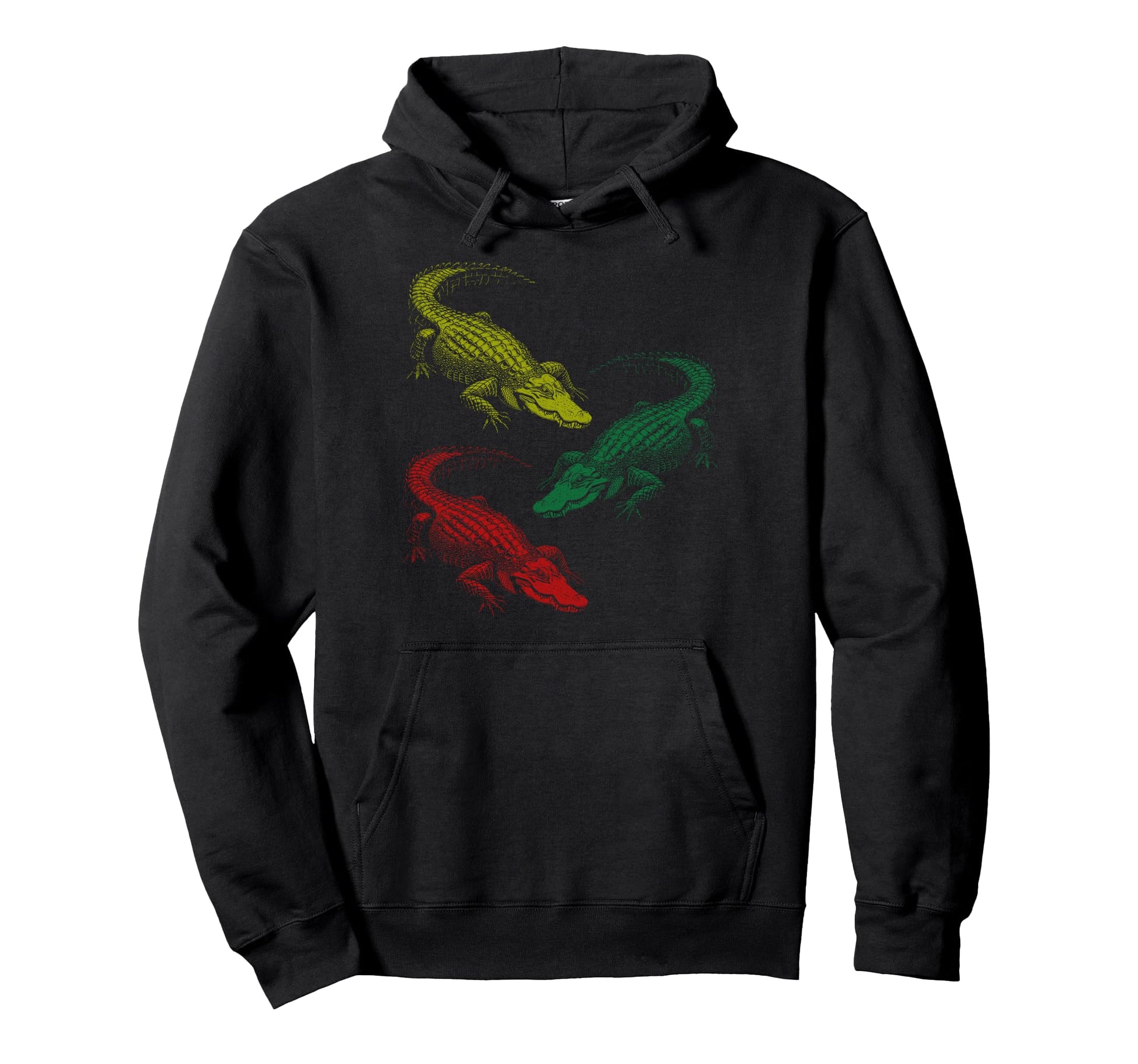 3 Crocodile Alligator Rainbow Funny Hoodie - Streetwear Style Unisex - T-Shirt, Sweatshirt, Hoodie