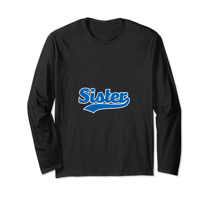 Sister Baseball Sis Brother Sports T-Shirt - Custom Art Print for Adults - T-Shirt, Sweatshirt, Hoodie