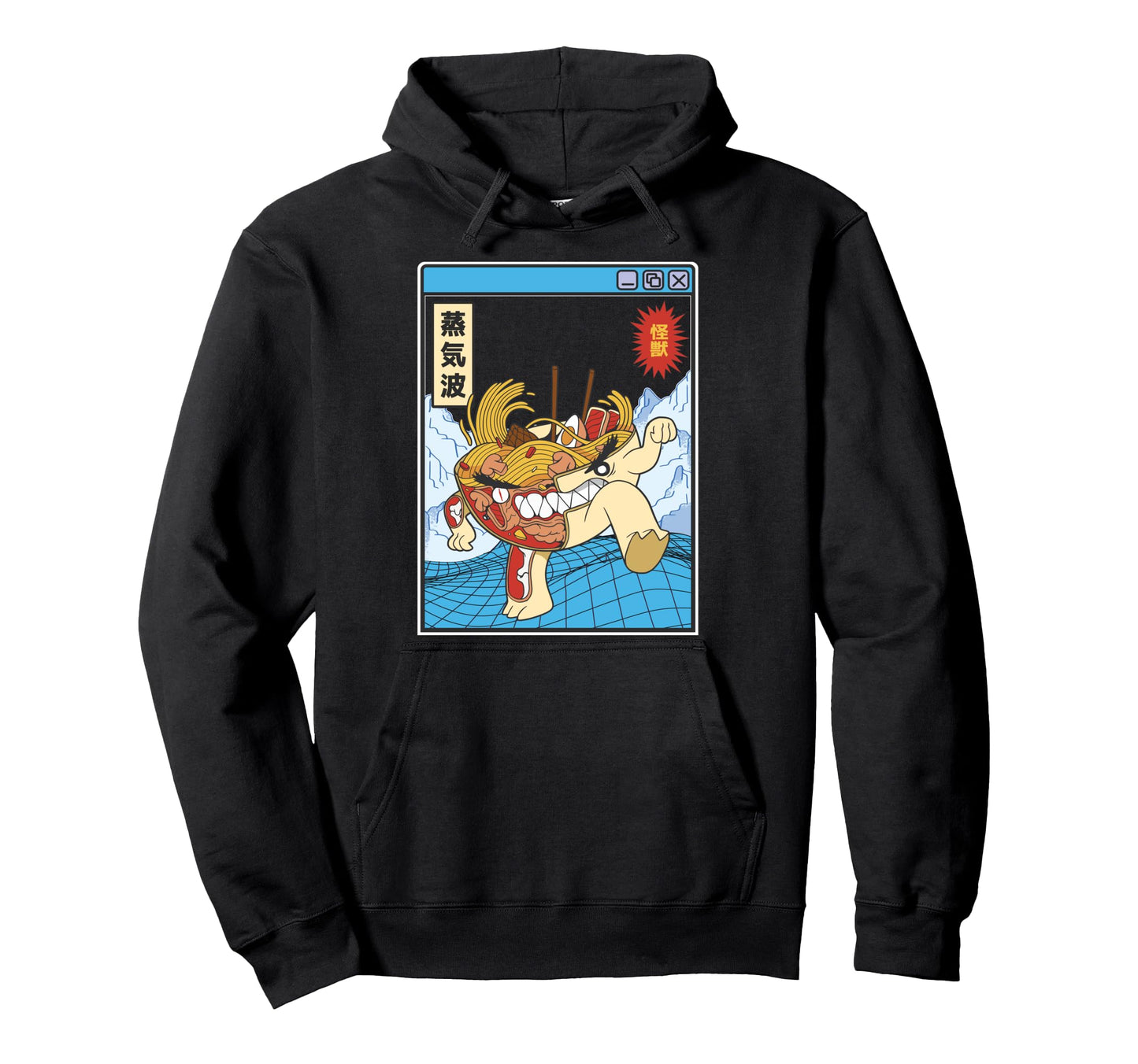 Angry Ramen Bowl X Ray Japan Otaku Anime Hoodie - Minimalist Print Unisex - T-Shirt, Sweatshirt, Hoodie