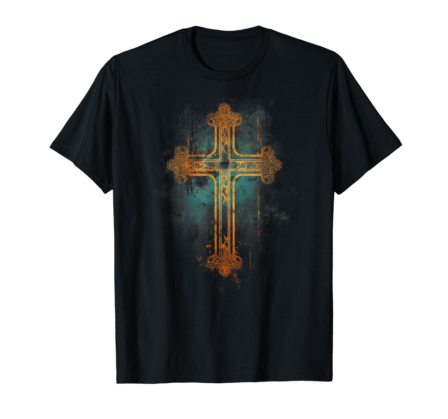 Cross Distressed 90S Goth Grunge Vibes 29 T-Shirt - Streetwear Style Unisex - T-Shirt, Sweatshirt, Hoodie