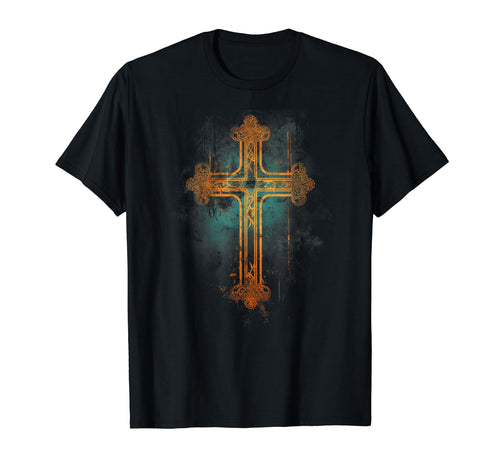 Cross Distressed 90S Goth Grunge Vibes 29 T-Shirt - Streetwear Style Unisex - T-Shirt, Sweatshirt, Hoodie