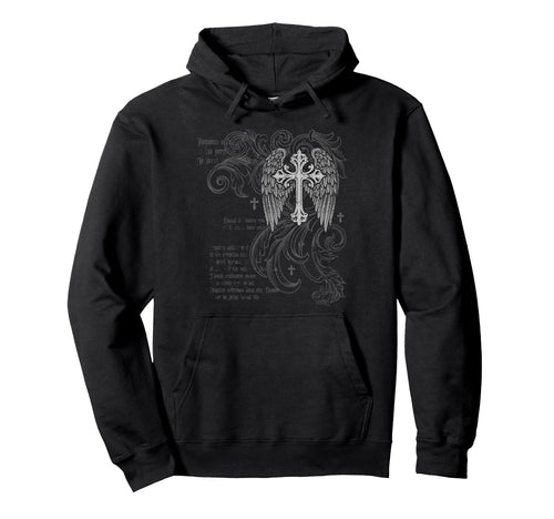 Y2K Grunge Cross Wings 2000S Goth Hoodie - Aesthetic Graphic for Adults - T-Shirt, Sweatshirt, Hoodie