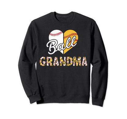 Baseball Grandma Grandmother Granny Sweatshirt - Unique Graphic for Adults - T-Shirt, Sweatshirt, Hoodie