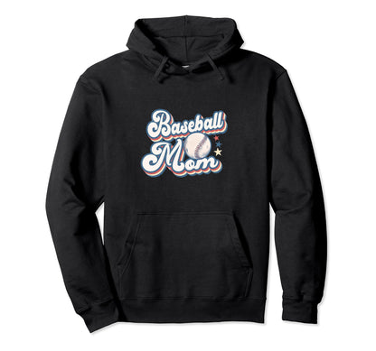 Baseball Mom Proud Moms Hoodie - Graphic Print Unisex - T-Shirt, Sweatshirt, Hoodie