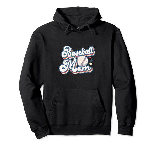 Baseball Mom Proud Moms Hoodie - Graphic Print Unisex - T-Shirt, Sweatshirt, Hoodie