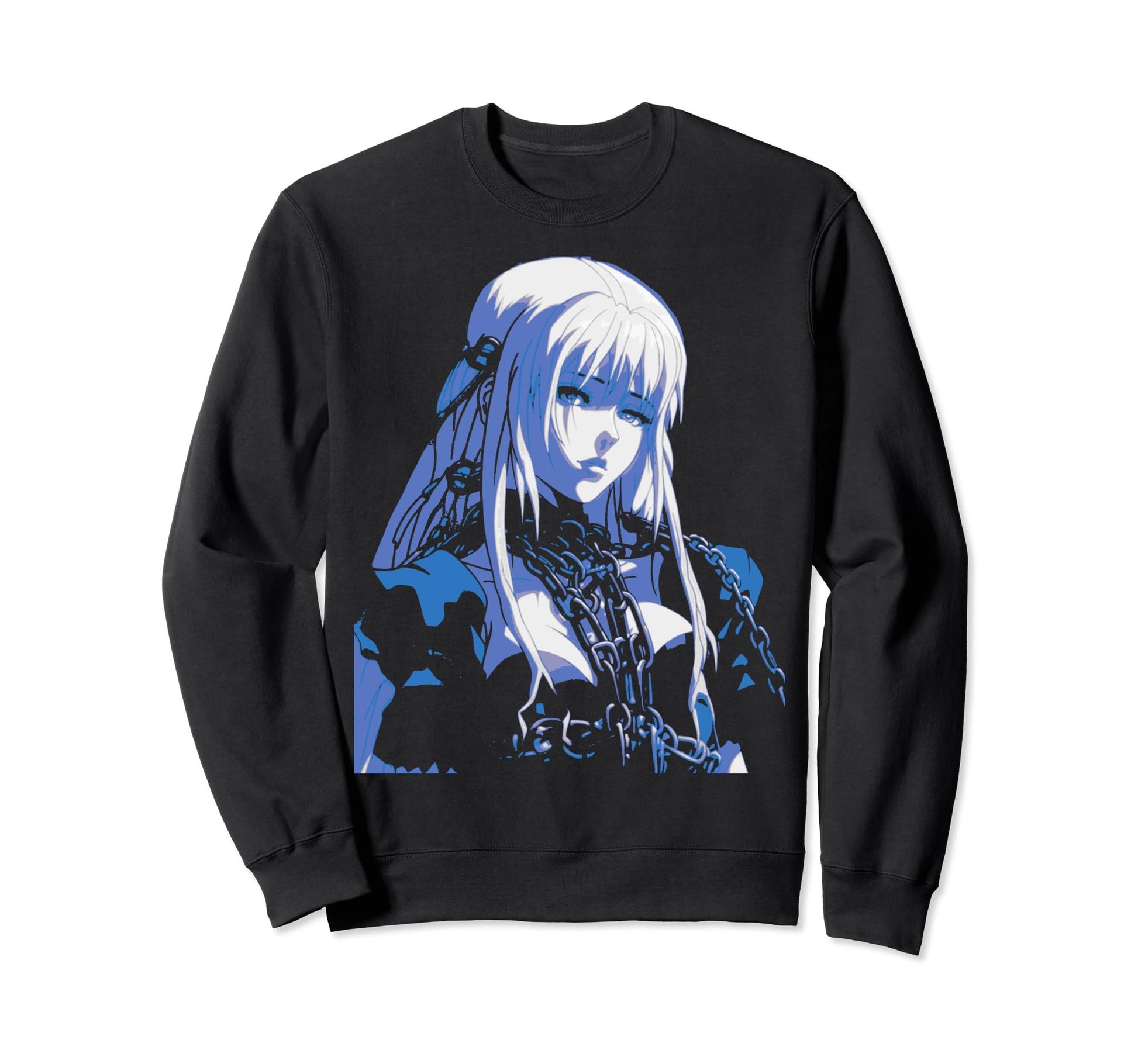 Aesthetic Sad Anime Goth Soft Grunge Sweatshirt - Unique Graphic Unisex - T-Shirt, Sweatshirt, Hoodie