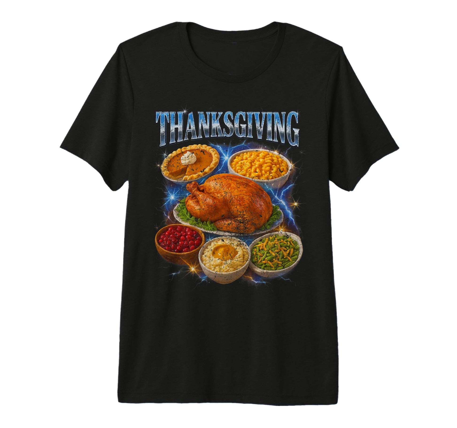 Awesome Thanksgiving 90S 2000S Hip Hop T-Shirt - Unique Graphic Unisex - T-Shirt, Sweatshirt, Hoodie