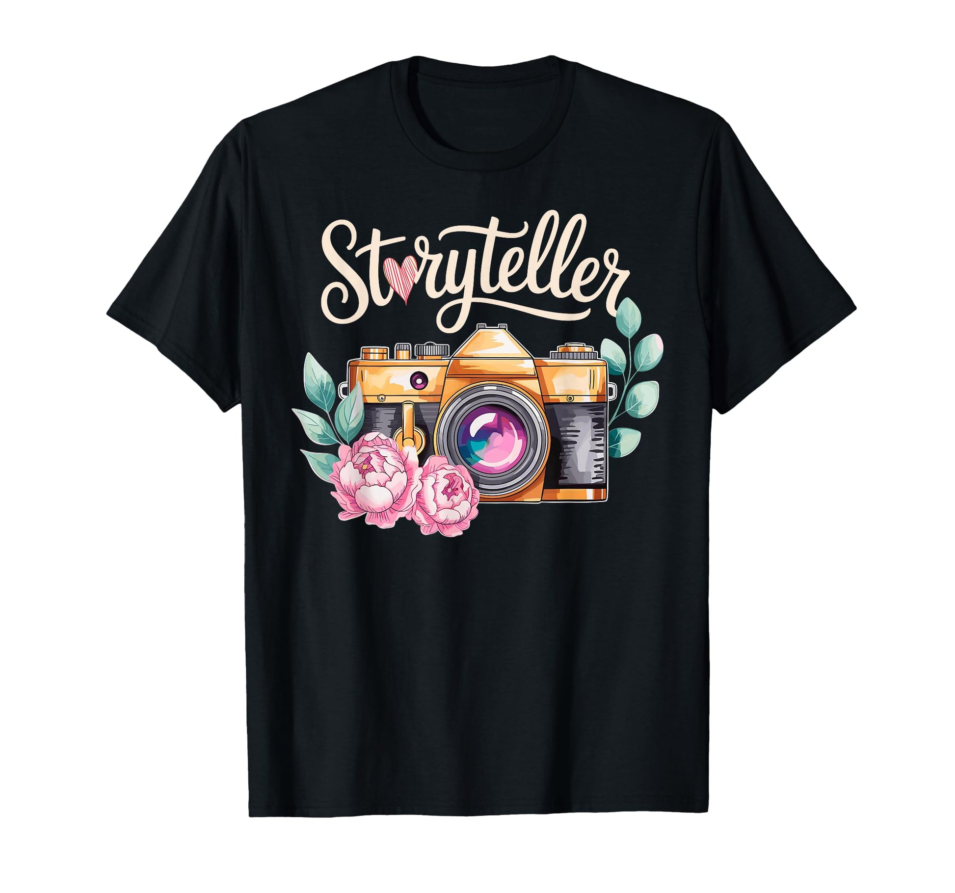 Photo Camera Flowers Storyteller T-Shirt - Streetwear Style Men Women - T-Shirt, Sweatshirt, Hoodie