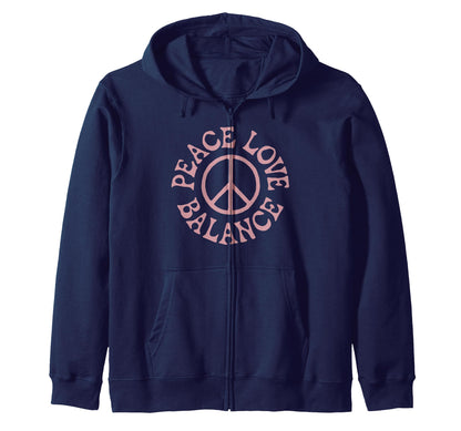 Peace Love And Balance Gifts Hoodie - Graphic Print Unisex - T-Shirt, Sweatshirt, Hoodie