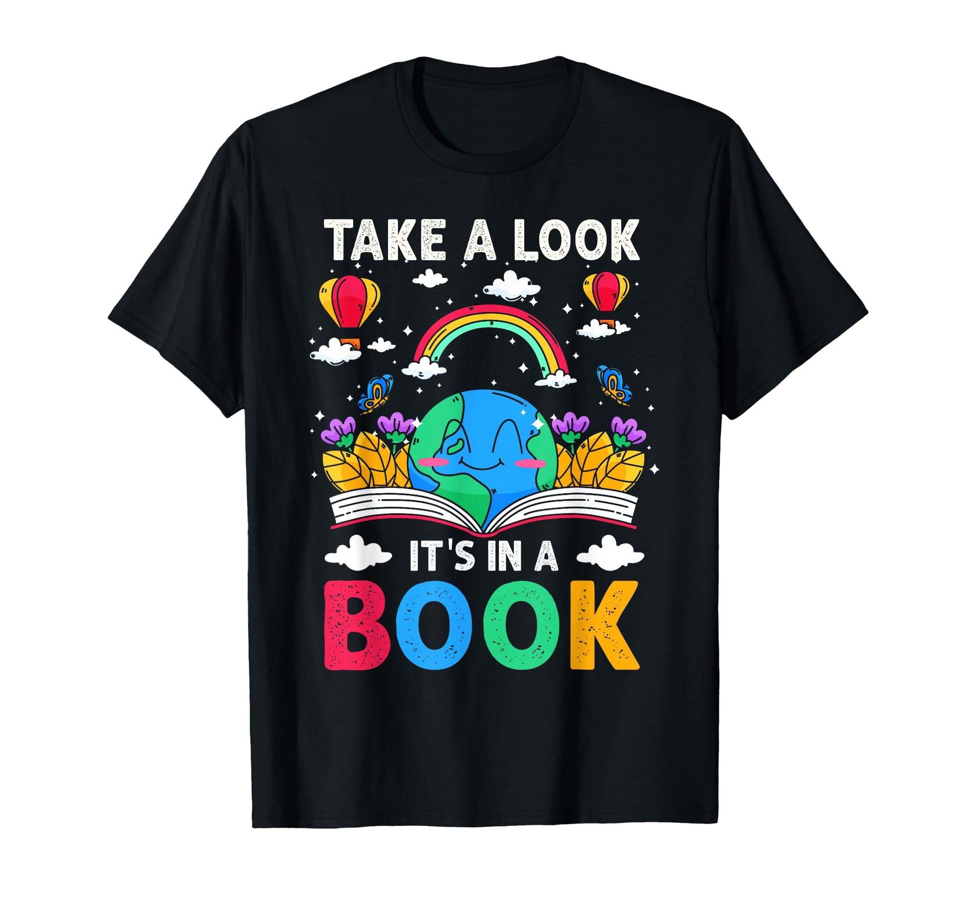 Take Its Book Reading Rainbow T-Shirt - Fun Novelty Design for Adults - T-Shirt, Sweatshirt, Hoodie