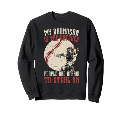 Baseball Catcher Grandpa Proud Sweatshirt - Streetwear Style Men Women - T-Shirt, Sweatshirt, Hoodie