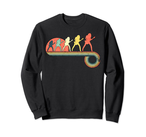 Guitar Rock Sunset Rainbow Sweatshirt - Aesthetic Graphic Men Women - T-Shirt, Sweatshirt, Hoodie