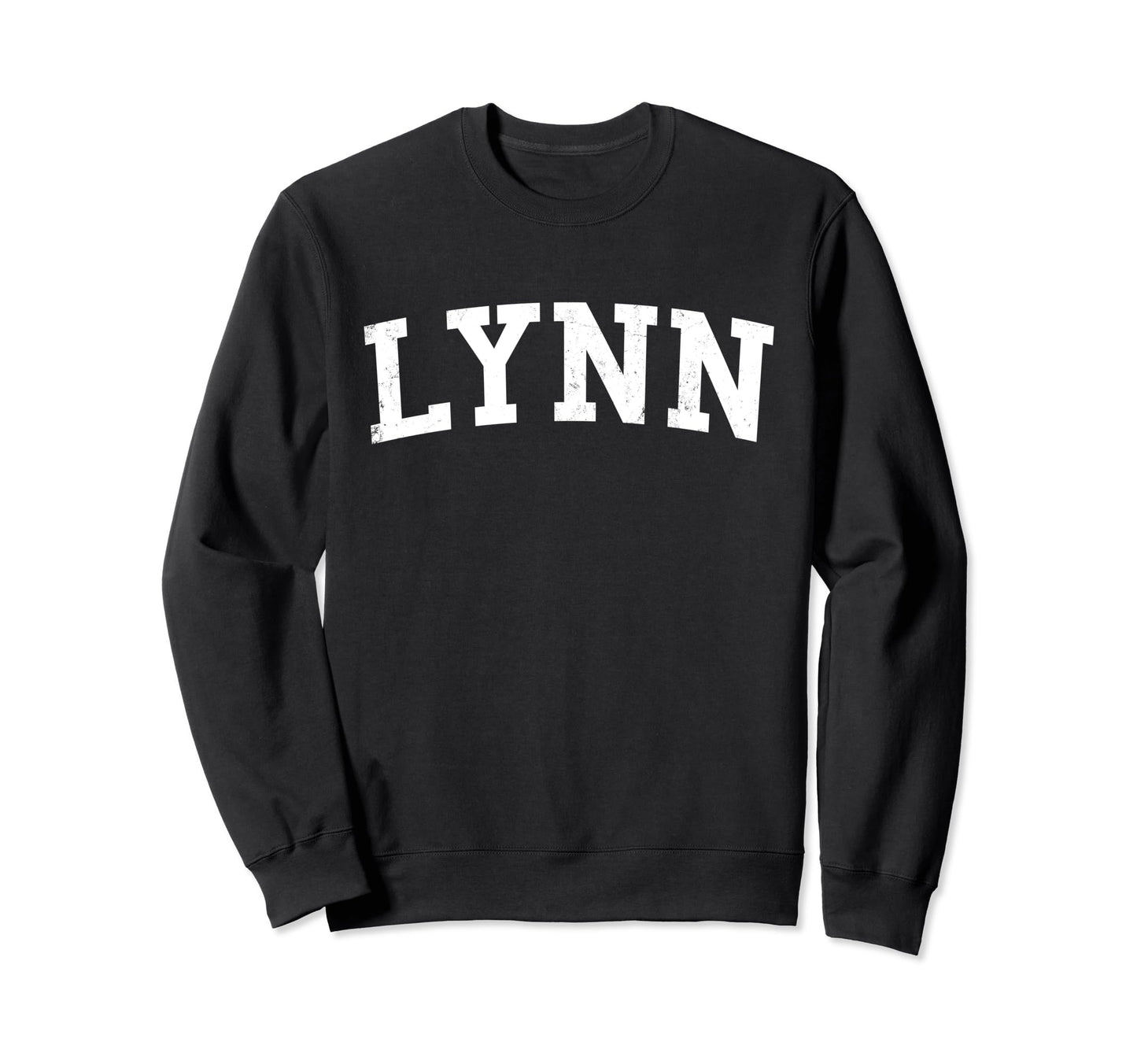 Lynn Ma Distressed White Varsity Sweatshirt - Custom Art Print Men Women - T-Shirt, Sweatshirt, Hoodie