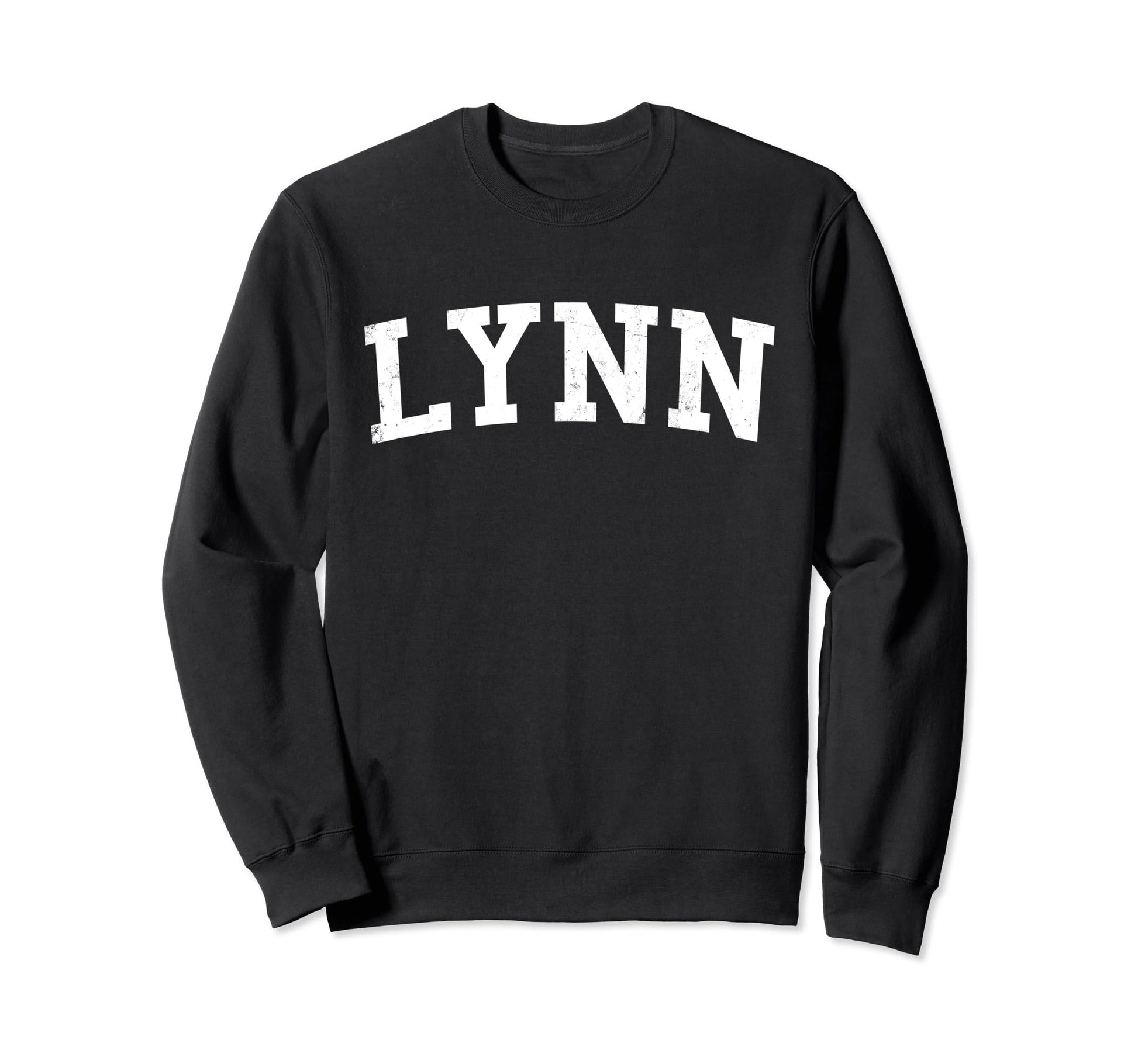 Lynn Ma Distressed White Varsity Sweatshirt - Custom Art Print Men Women - T-Shirt, Sweatshirt, Hoodie