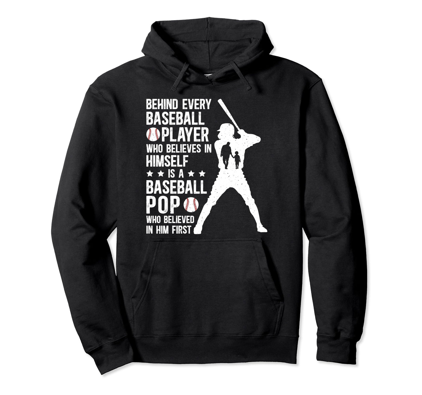 Baseball Pop Who Believed Pop Baseball Hoodie - Graphic Print for Adults - T-Shirt, Sweatshirt, Hoodie