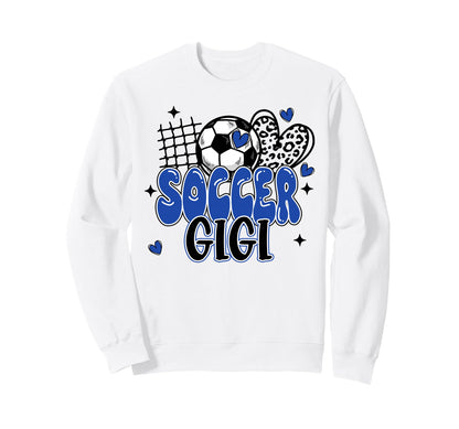 Soccer Gigi Leopard Funny Soccer Mama Sweatshirt - Graphic Print Unisex - T-Shirt, Sweatshirt, Hoodie
