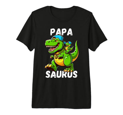 Papa Dad Father Fathers Day Dinosaur T T-Shirt - Trendy Graphic for Adults - T-Shirt, Sweatshirt, Hoodie