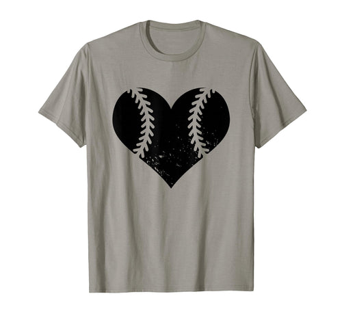 Softball Heart Funny Baseball Softball T-Shirt - Trendy Graphic for Adults - T-Shirt, Sweatshirt, Hoodie